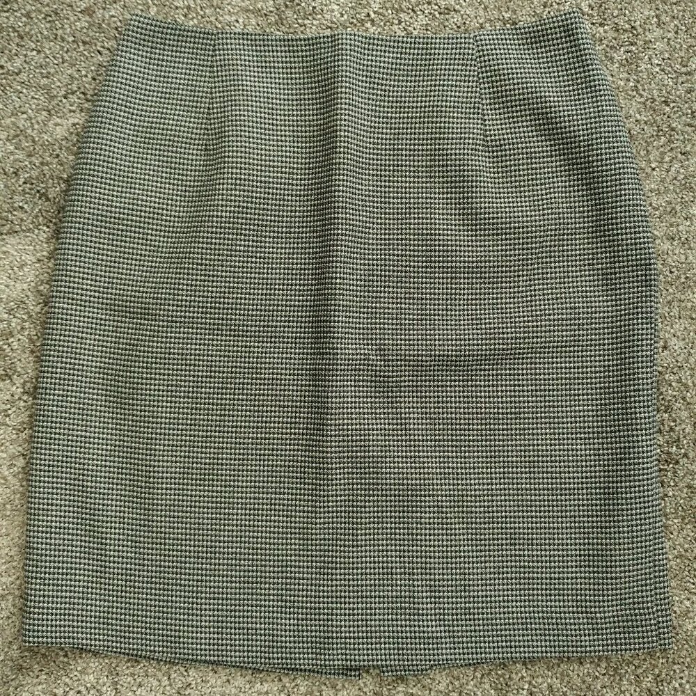 ALIA Black & White Pencil Skirt Career Lined Size 12 - Retro